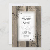 カントリーフラワーズバームウッドベビーシャワー 招待状 (正面)