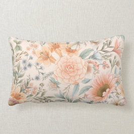 カントリーフラワードリームズランバー装飾用クッション ランバークッション