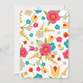 カントリーフラワーベビーシャワー招待状 招待状 (裏面)
