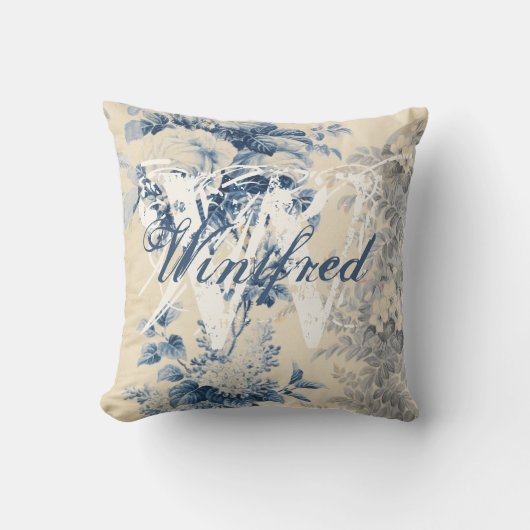 カントリーフランスのアンティークファームハウス装飾用クッション クッション (正面)