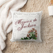 カントリーフランスのアンティークファームハウス クッション (ブランケット)