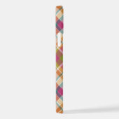 カントリーフランスのシャビーシックしゃれているマドラスパターン iPhoneケース (右側面)