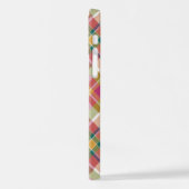 カントリーフランスのシャビーシックしゃれているマドラスパターン iPhoneケース (左側面)