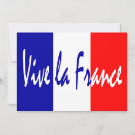 カントリーフランスのディナーへの招待状- 7月14日 招待状