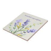 カントリーフランスのデコールラベンダー タイル (側面)