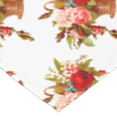 カントリーフランスのデコールローズブーケ テーブルクロス (アングル)