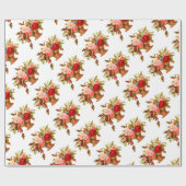 カントリーフランスのデコールヴィンテージバラ ラッピングペーパー (フラット)