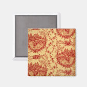 カントリーフランスのトイルバーレッド/バタールースターマグネット マグネット (正面/裏面)