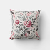 カントリーフランスのトイルフルーリーバラデザイン クッション (正面)