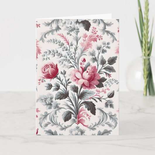 カントリーフランスのトイルフルーリー誕生日 カード (正面)