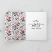 カントリーフランスのトイルフルーリー誕生日 カード (内部)