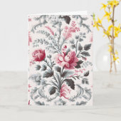 カントリーフランスのトイルフルーリー誕生日 カード (黄色い花)