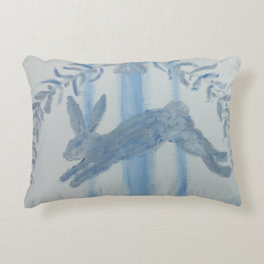 カントリーフランスのバニーウサギ アクセントクッション (正面)