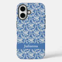 カントリーフランスのファームハウスブルーフローラパーソナライズされた