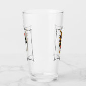 カントリーフランスのファームハウスロースターレッドブラック金ゴールド タンブラーグラス (左)