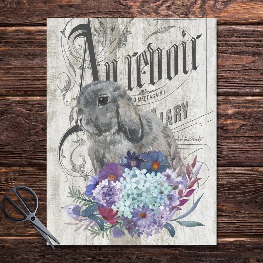 カントリーフランスのフローラグレーバニークラフト 薄葉紙