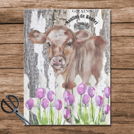 カントリーフランスのフローラファームカウクラフト 薄葉紙