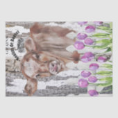 カントリーフランスのフローラファームカウクラフト 薄葉紙 (正面)