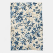 カントリーフランスのブルートワール キッチンタオル (縦)