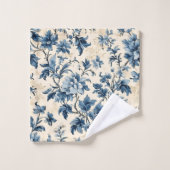 カントリーフランスのブルートワール バスタオルセット (ウォッシュタオル)