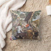 カントリーフランスのホームデコーピロー – ヴィンテージ クッション (ブランケット)