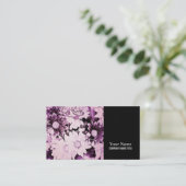 カントリーフランスのボホシック野草紫デイジー 名刺 (スタンド正面)