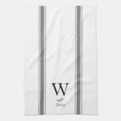 カントリーフランスのモノグラムの新しいキッチンタオル キッチンタオル (縦)