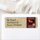 カントリーフランスのロスター差出人住所ラベル ラベル (インサイチュ)