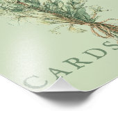 カントリーフランスのローズマリーのウェディングカード&ギフトサイン フォトプリント            (角)