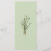 カントリーフランスのローズマリーセージ緑メニュ素朴ー メニュー (裏面)