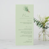 カントリーフランスのローズマリーセージ緑メニュ素朴ー メニュー (スタンド正面)