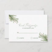 カントリーフランスのローズマリーTwine付きスリグ 出欠カード (正面)