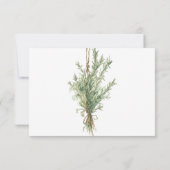 カントリーフランスのローズマリーTwine付きスリグ 出欠カード (裏面)