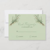カントリーフランスのローズマリーTwine付きスリグ 出欠カード (正面)