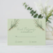 カントリーフランスのローズマリーTwine付きスリグ 出欠カード (スタンド正面)