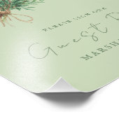 カントリーフランスのローズマ結婚リーズゲストブックサイン フォトプリント            (角)