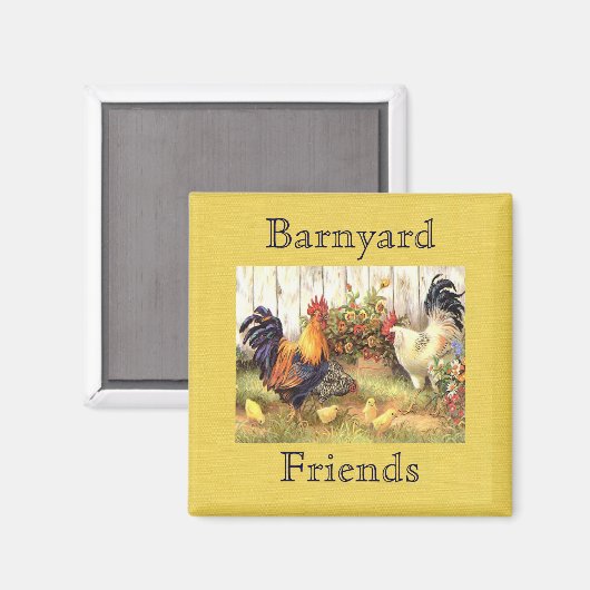 カントリーフランスの納屋周囲の庭フレンズ冷蔵庫用マグネット マグネット (正面/裏面)