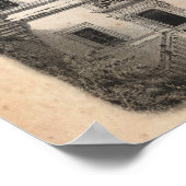 カントリーフランスの・デコール・シャトー・アーキテクチャアート1 ポスター (角)