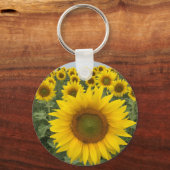 カントリーフローライエローサンフラワー キーホルダー (正面)