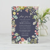 カントリーフローラガーデンベビーシャワー招待状 招待状 (スタンド正面)