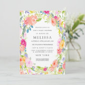 カントリーフローラガーデンベビーシャワー招待状 招待状 (スタンド正面)