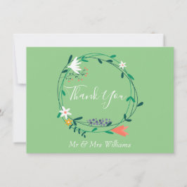 カントリーフローラガーランド サンキューカード