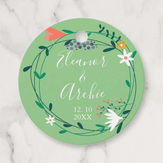 カントリーフローラガーラ結婚ンド フェイバータグ (正面)