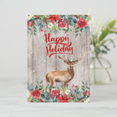 カントリーフローラバーンウッ素朴ドハッピーホリデーズ シーズンカード (スタンド正面)