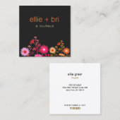 カントリーフローラボホブティックスタイリスト スクエア名刺 (正面/裏面)