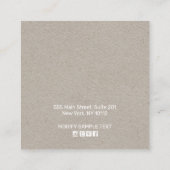 カントリーフローラボーホクラフトスタッドイヤリングディスプレイ スクエア名刺 (裏面)