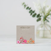 カントリーフローラボーホクラフトスタッドイヤリングディスプレイ スクエア名刺 (スタンド正面)