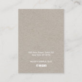 カントリーフローラボーホクラフトスタッドイヤリングディスプレイ 名刺 (裏面)