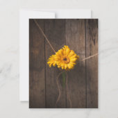 カントリーフローラリハーサルディナーカード 招待状 (裏面)