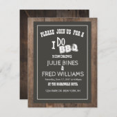 カントリーフローラリハーサルディナーカード 招待状 (正面/裏面)